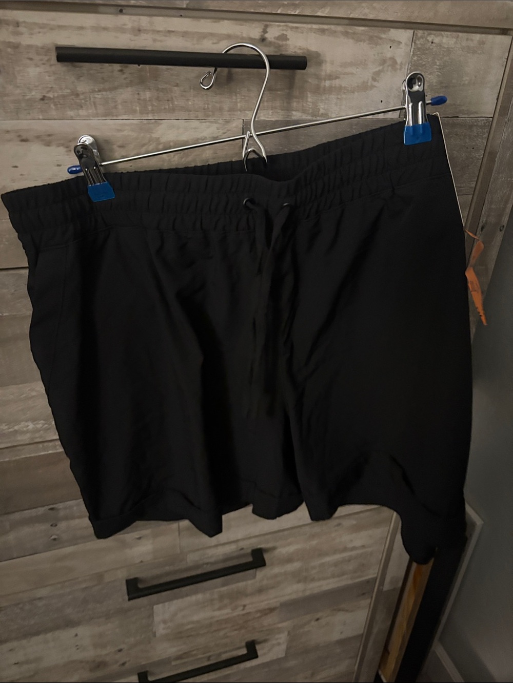 Mondetta Black Women's Athletic Drawstring Shorts